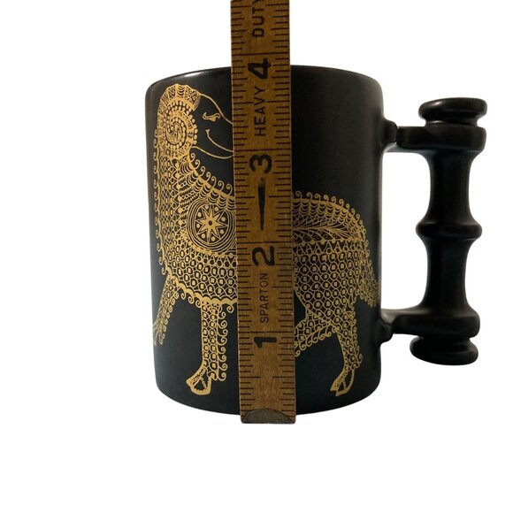 Vintage Portmeirion Aries the Ram Black & Gold Zodiac Mug Made In England - Picture 5 of 6